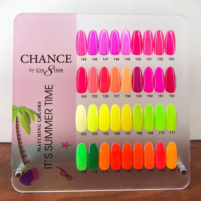 Chance Counter Display Color Chart - Summer Collection