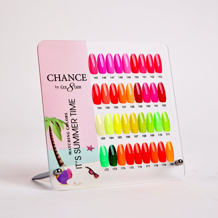 Chance Counter Display Color Chart - Summer Collection