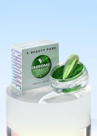 V Beauty Pure - Chrome Powder - Green Green - C8 Nail SupplyV Beauty PureCP-650