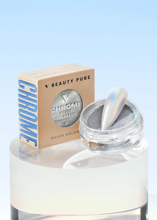 V Beauty Pure - Chrome Powder - Silver Hologram - C8 Nail SupplyV Beauty PureCP-657