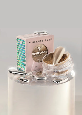 V Beauty Pure - Chrome Powder - White Gold - C8 Nail SupplyV Beauty PureCP-603