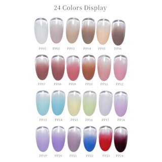 Vinimay Air Cushion Pat Pat Gel - Full Set 24 Colors w/ 1 Counter Display, 1 Patpat Sponge Box & 1 Grab Clip - C8 Nail SupplyVinimay