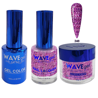 Wavegel Matching Trio - Royal Collection - 240 - C8 Nail SupplyWaveGelWAVES-TRIO-R240