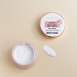 Cre8tion Gummy Gel in Jar 1oz - White Pearl