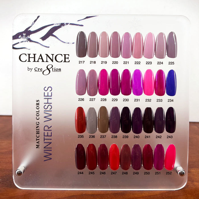 Chance Counter Display Color Chart - Winter Wish Collection