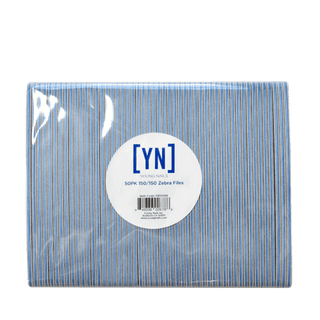 Young Nails Zebra Files 150/150 - C8 Nail SupplyYoung NailsFB15050