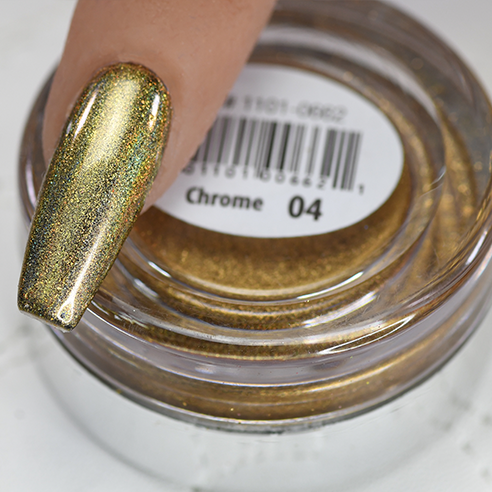 Chrome #4 Cre8tion Gold Chrome Nail Art Efecto 1g