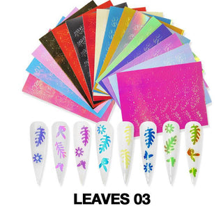 Cre8tion Nail Art Sticker Leaves 03 16 pcs/bag