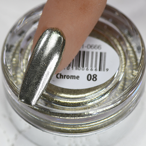 Cre8tion Chrome Nail Art Effect 1g - 08 Champagne