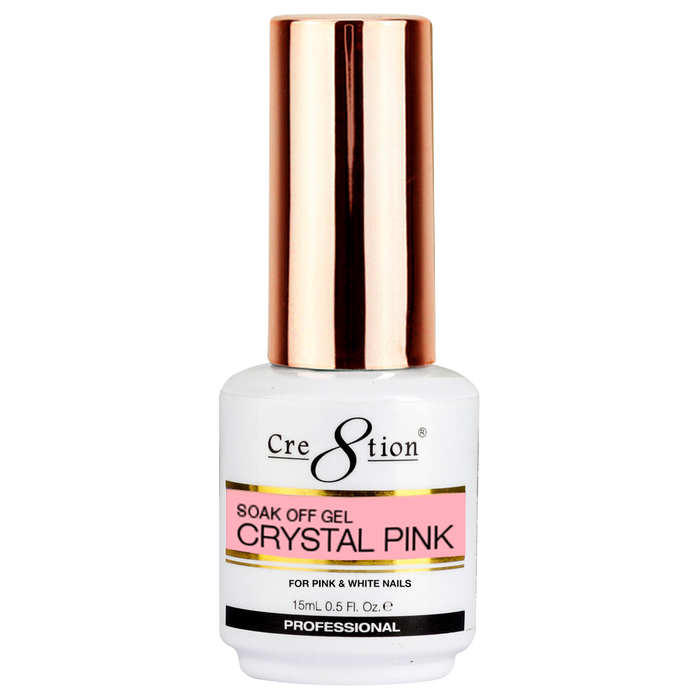Cre8tion Soak Off Gel Cristal Rosa 0.5oz