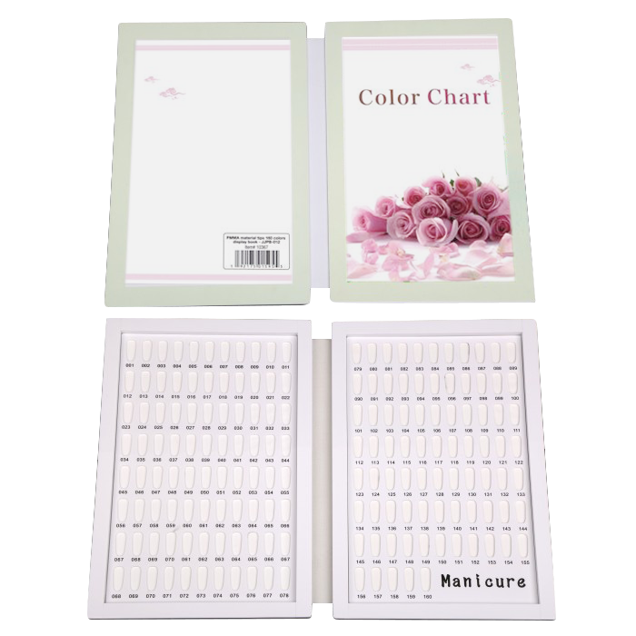 Cre8tion PMMA material tips 160 colors display book- JJPB-012