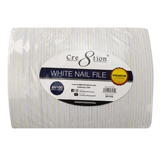 Cre8tion White Nail Files Harbor Bridge - USA Standard