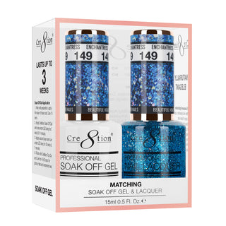 Cre8tion Soak Off Gel Matching Pair 0.5oz 149 ENCHANTRESS