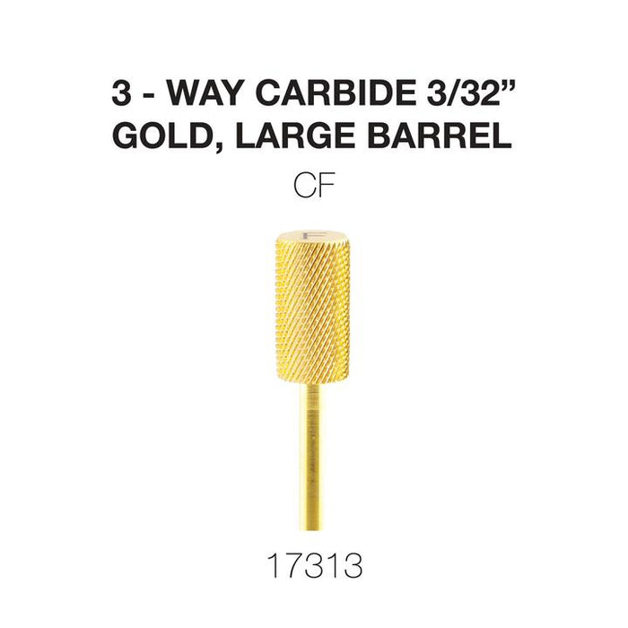 Cre8tion 3-Way Carbide Gold, Large Barrel 3/32"