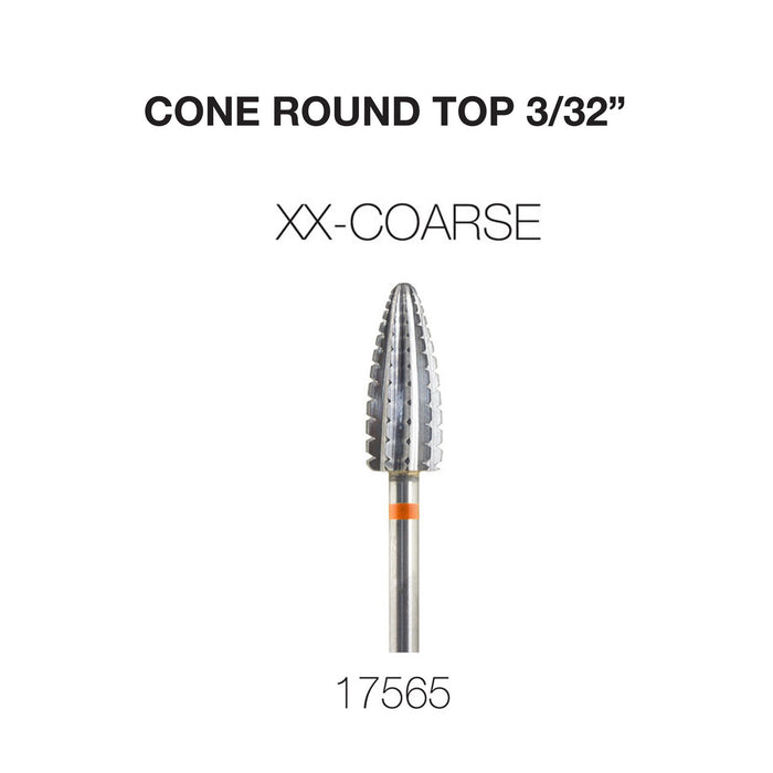 Cre8tion Cone Round Top Nail Filing Bit 3/32"