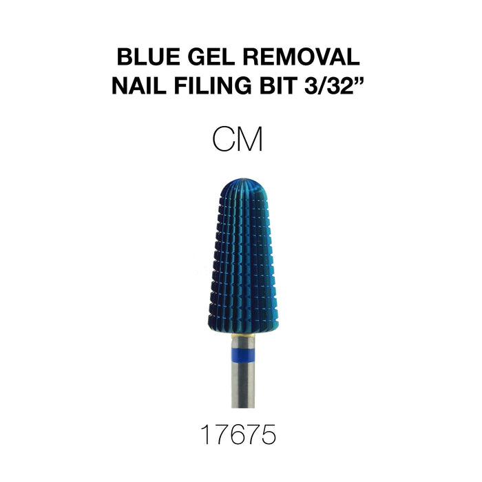 Cre8tion Blue Gel Remover Nail Limador Bit 3/32"