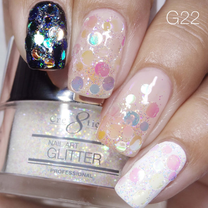 Cre8tion Nail Art Glitter 1oz 30g 22
