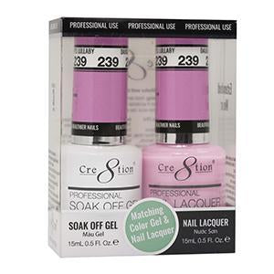 Cre8tion Soak Off Gel Matching Pair 0.5oz 239 DAUGHTER’S LULLABY