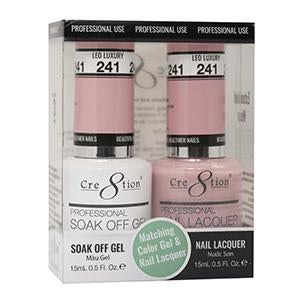 Cre8tion Soak Off Gel Matching Pair 0.5oz 241 LEO LUXURY