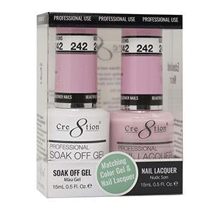 Cre8tion Soak Off Gel Matching Pair 0.5oz 242 GOOD INTENTIONS