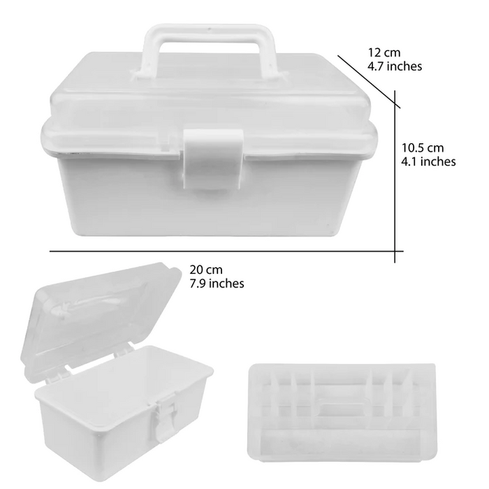 Caja de almacenamiento de plástico pequeña Cre8tion, tamaño 7,9*4,7*4,1 pulgadas
