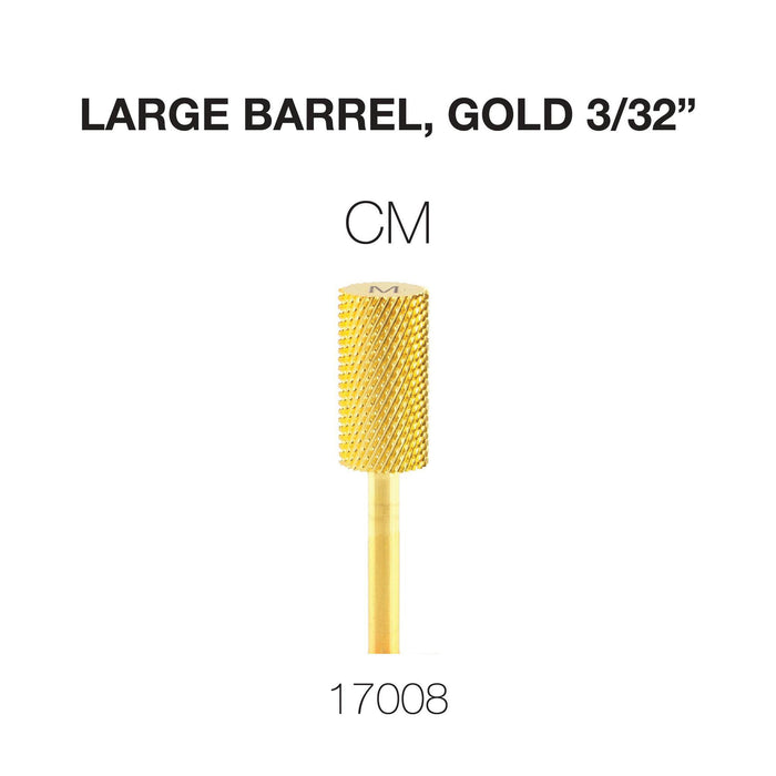 Cre8tion Carbide Large Barrel, Gold 3/32"