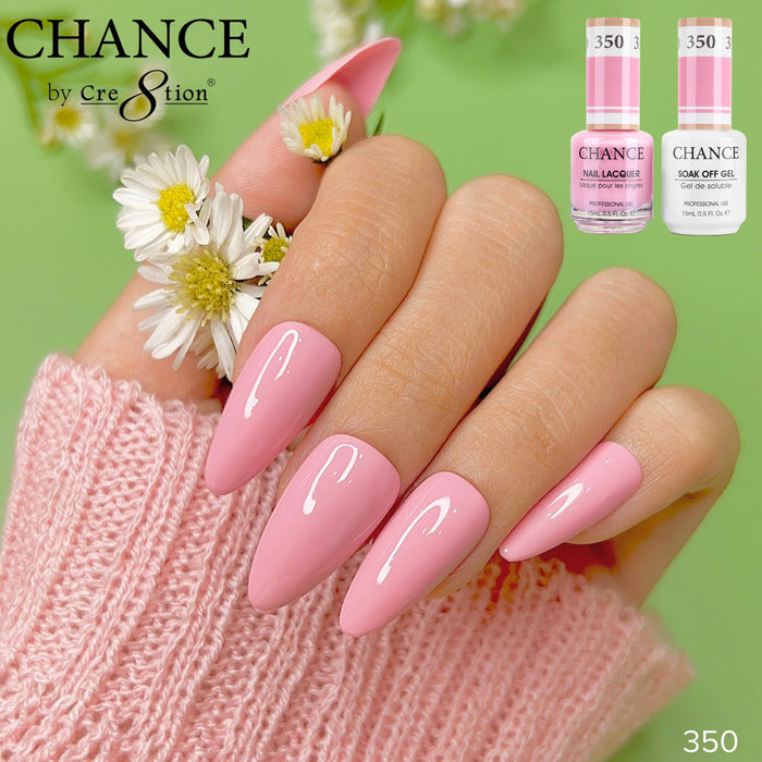 Chance Matching Color Gel & Nail Lacquer 0.5oz - 36 Colors #325 - #360 - Dance Into Spring Shades Collection w/ 2 set Color Chart