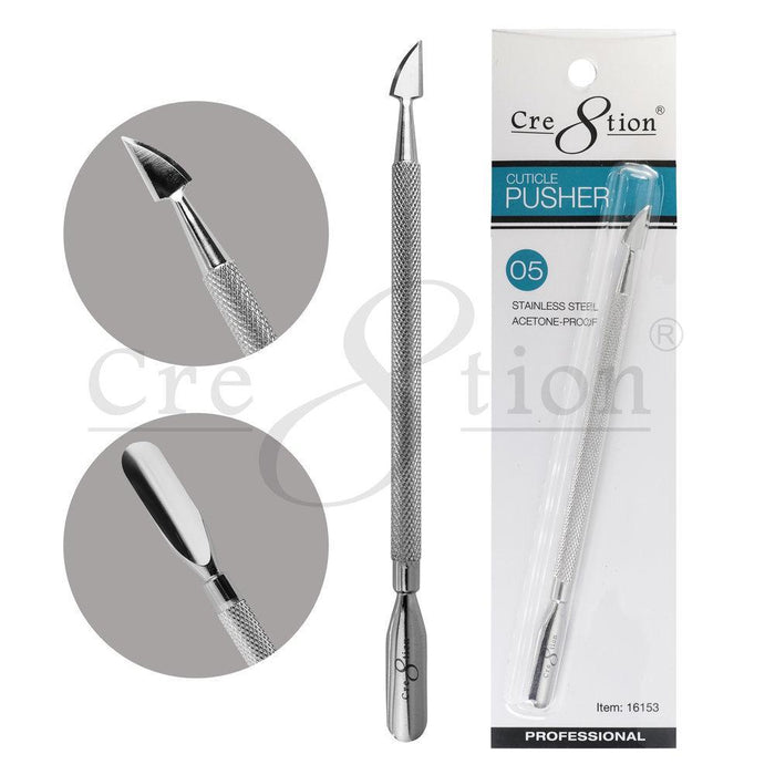 Cre8tion Stainless Steel Cuticle Pusher P05