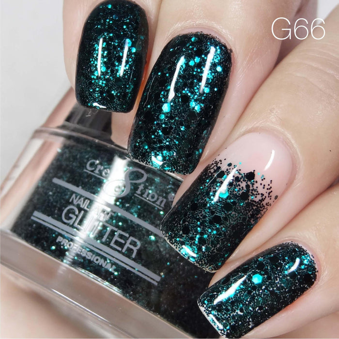 Cre8tion Nail Art Glitter 0.5oz 66