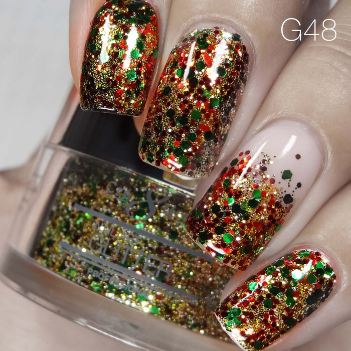 Cre8tion Nail Art Glitter 1oz 30g 48