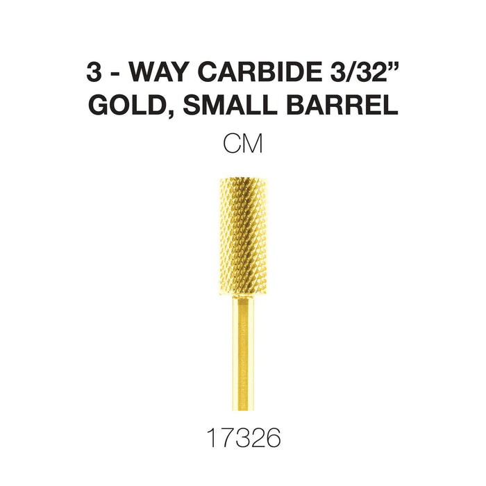 Cre8tion 3-Way Carbide Gold, Small Barrel 3/32"