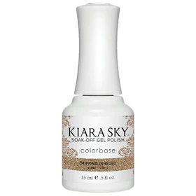 Kiara Sky All In One - Soak Off Gel Polish 0.5oz - 5017 Dripping Gold