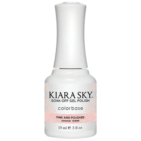 Kiara Sky All In One - Esmalte en gel Soak Off 0.5oz - 5045 Rosa y pulido