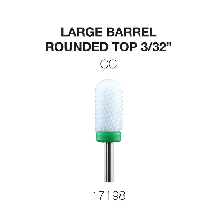 Cre8tion Ceramic Large Barrel - Rounded Top 3/32"