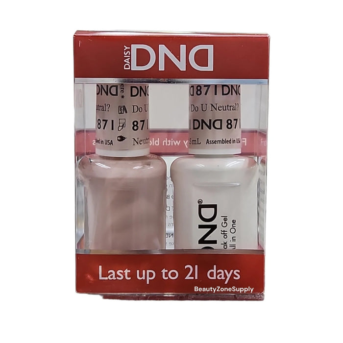 DND Matching Pair - Sheer Collection - 871 How Do U Neutral?
