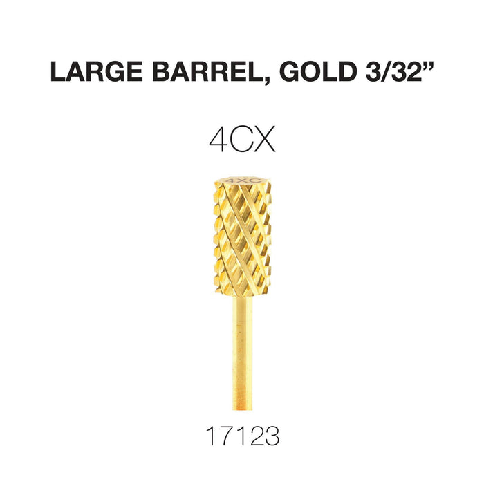 Cre8tion Carbide Large Barrel, Gold 3/32"