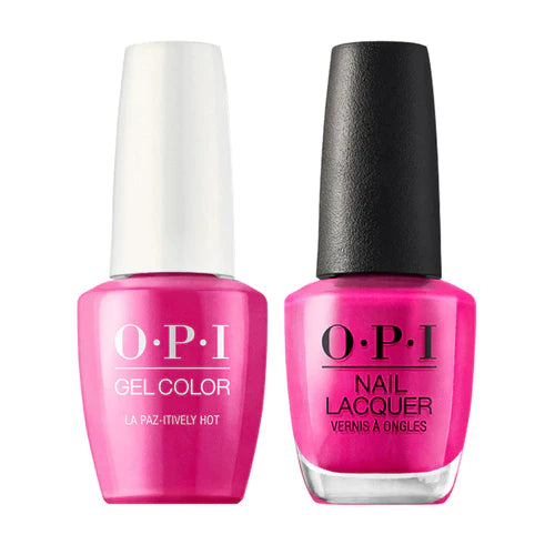 OPI Gel &amp; Lacquer Matching Color 0.5oz - A20 La Paz-itively Hot