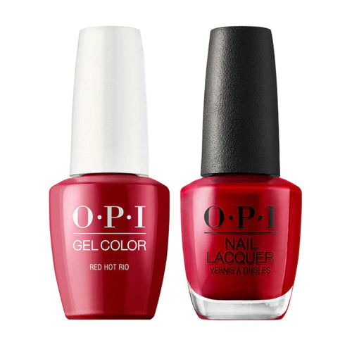 OPI Gel &amp; Lacquer Matching Color 0.5oz - A70 Red Hot Rio