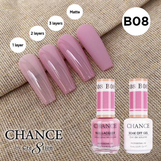 Chance Gel & Nail Lacquer Duo 0.5oz B08 - Bare Collection
