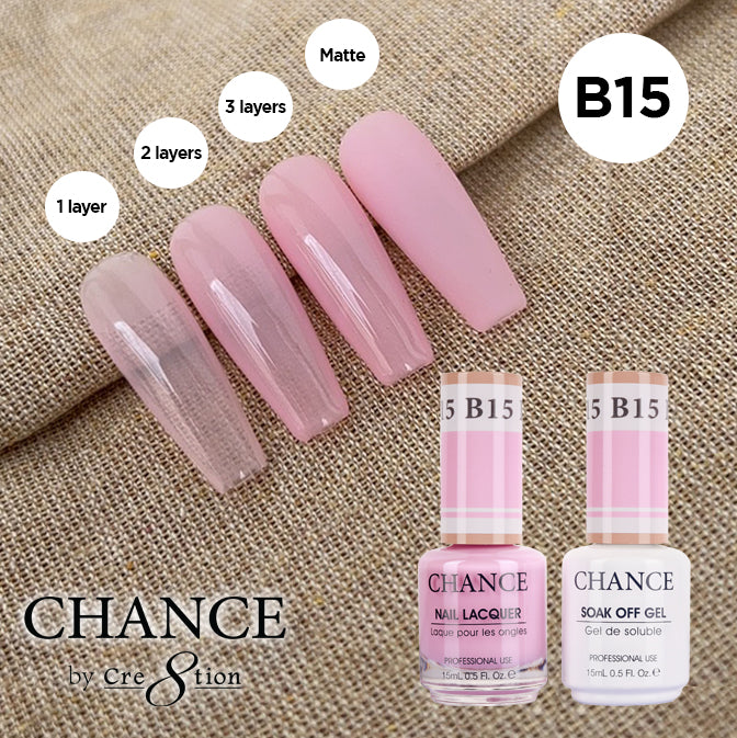 Chance Gel & Nail Lacquer Duo 0.5oz B15 - Bare Collection