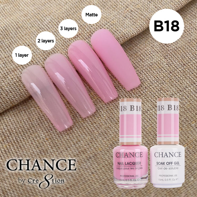 Chance Gel & Nail Lacquer Duo 0.5oz B18 - Bare Collection