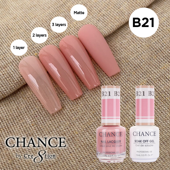 Chance Gel & Nail Lacquer Duo 0.5oz B21 - Bare Collection