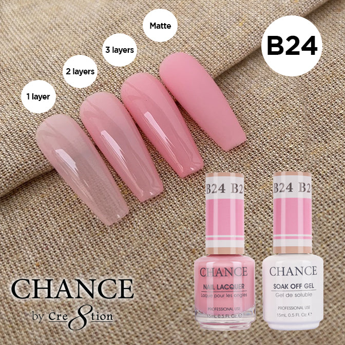 Chance Gel & Nail Lacquer Duo 0.5oz B24 - Bare Collection