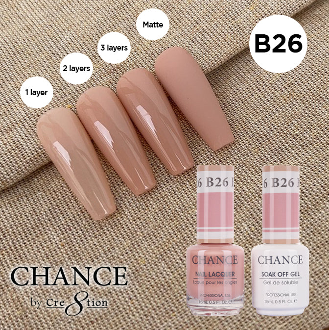 Chance Gel & Nail Lacquer Duo 0.5oz B26 - Bare Collection