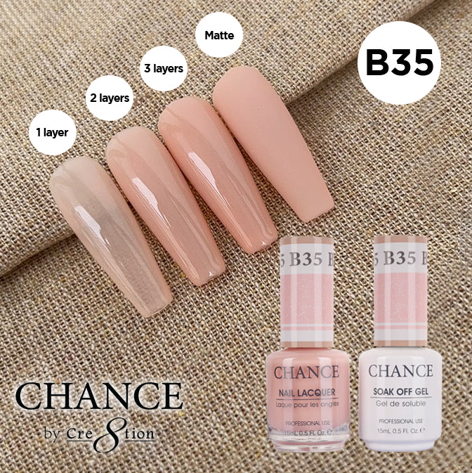 Chance Gel & Nail Lacquer Duo 0.5oz B35 - Bare Collection