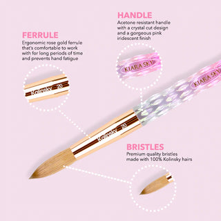 Kiara Sky - 100% Konlinsky Pink Acrylic Brush Collection