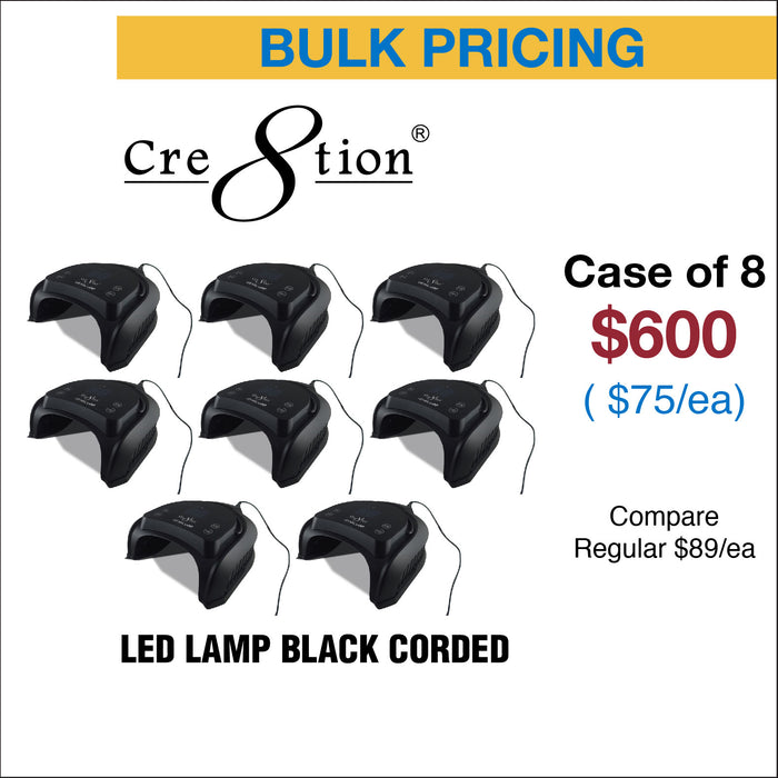Cre8tion Signature LED Lamp Black Corded 1 Pcs