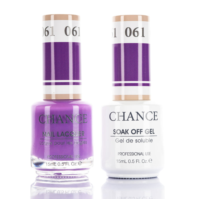 Chance Gel &amp; Nail Lacquer Duo 0.5oz - Juego de 5 colores (061-064-068-069-004)