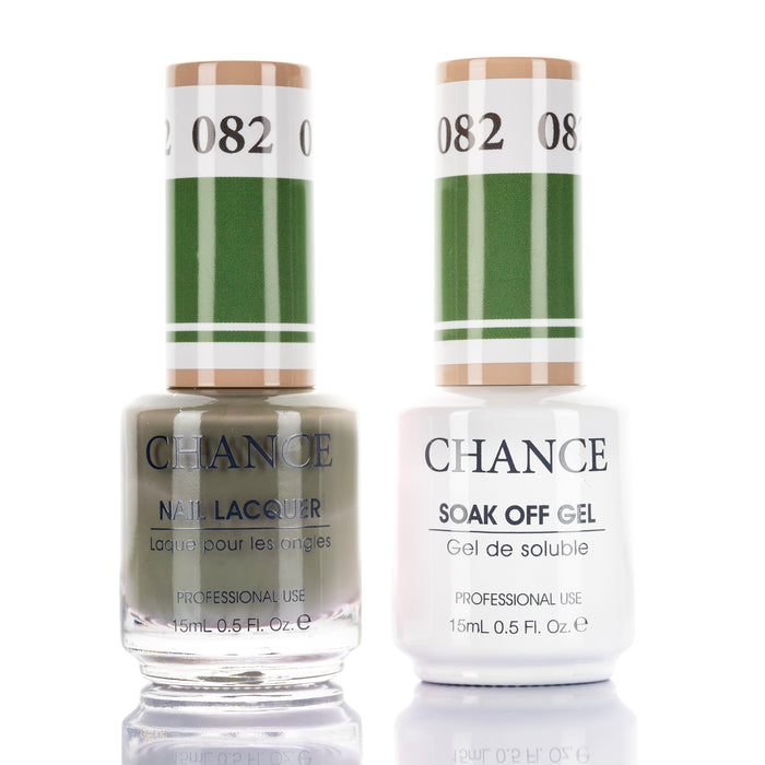 Chance Gel &amp; Nail Lacquer Duo 0.5oz - Juego de 5 colores (078- 076- 075- 077- 082)