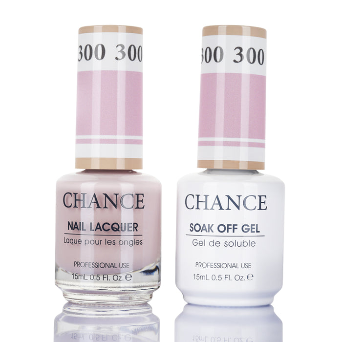 Chance Gel &amp; Nail Lacquer Duo 0.5oz - Juego de 5 colores (297- 346- 300- 299- 298)